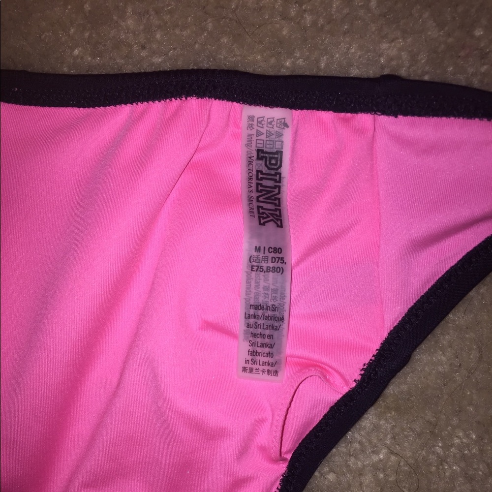 PINK VS size Medium, Black bathing suit top! - Picture 4 of 4